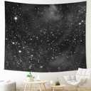 Imirell Night Sky Stars Tapestry 78Wx59H Inches Black Starry Shining Galaxy Universe Space Cosmic Fantasy Texture for Women Men Art Hanging Bedroom Living Room Dorm Wall Blankets Home Decor Fabric (78L" x 59W", A-black)