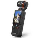 CGXUED Vlogging Camera with 180° Rotating Lens, Pocket Body Camera with Audio & Video Recording, 7-Hour Battery, Handheld POV Cameras with 32GB Card, Easy One-Button Recording for Travel, Daily Life