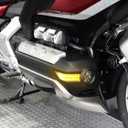LED Turn Signals Fog Light Side Auxiliary Running Light Fit for Gold Wing GL1800 20182022 Front Fairing Lights (Chrome Shell Clear Lens)