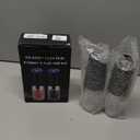 XinXu Gravity Electric Pepper and Salt Grinder Set, Adjustable Coarseness, Battery Powered with LED Light, One Hand Automatic Operation, Black -2 Pack