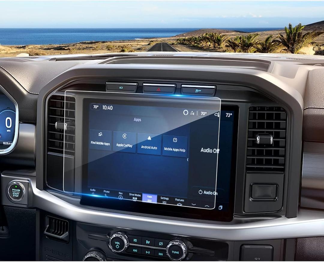 2021-2025 2026 Ford F-150 Screen Protector for Ford F-150 (STX/XLT/Lariat/Platinum/Limited/Tremor/Raptor/King Ranch) SYNC4 12In Touchscreen, Tempered Glass 2023 2024 F150 Pickup Accessories 12"
