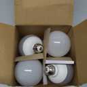 EDISHINE Vanity Light Bulbs, G25 LED Bathroom Light Bulbs, 25 Watt Equivalent Globe Light Bulb, CRI90+ 2700K Warm White 450LM, E26 Base, 4 Pack Non-dimmable