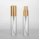 20 Pack Set 10ML Protable Refill Bulk Atomizer Spray Travel Perfume Bottle Hydrating Empty Bottle (Gold Caps)