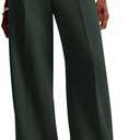NIMIN Women Wide Leg Pants High Waisted Business Casual Work Trousers Dressy Pants with Pockets S