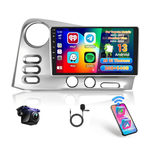 Car Radio for Toyota Matrix 2003-2004/Pontiac Vibe 2003-2008: [2G+64G] 9 inch Car Stereo with Wireless Carplay Android Auto, Touch Screen Upgrade with DSP Backup Camera