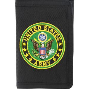 Nylon Wallet with Army Symbol Patch