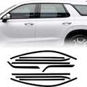 Side Window Trim Chrome Delete Blackout Overlay Kit Pre-Cut Vinyl Compatible for Hyundai Palisade 2020-2023
