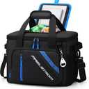 Maelstrom Cooler Bag, 30 Cans Beach Cooler, Large Leakproof Insulated Soft Cooler with Bottle Opener, Ice Chest, Portable Collapsible Cooler for Travel, Camping, Shopping
