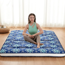 Dr.Futon Japanese Floor Futon Mattress Extra Thick Folding Roll Up Bed Topper Mat for Guest, Lounger and Tavel. Twin size
