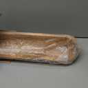 BEDAZE Wooden Dough Bowls Decorative，Rustic Bread Long Bowls Decor Wood Tray, Hand Carved for Table Centerpiece Decor, Home Decor(30 * 6 * 2 inch Brown)