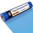TapeManBlue Floor Protection Film, 48" x 200', Made in USA, Blue Self Adhesive Floor Protector Tape for Moving, Painting and Construction, Temporary Covering to Shield Hardwood, Tile, Hard Surfaces