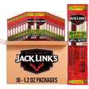Jack Link's Jalapeno Beef Jerky Sticks and Cheese Sticks Combo - (16 Pack) 1.2 oz Snack Packs - Ready to Eat Protein Snacks - 8g Protein per Serving - Made with 100% Real Beef & Real Wisconsin Cheese (EXP 08/19/27)