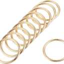uxcell Metal O Rings, Non-Welded for Straps Bags Belts DIY Hardware Accessories (60mm)