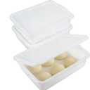 Pack of 3 Pizza Dough Proofing Box, Bread Proofing Box and Dough Container with Cover, BPA Free