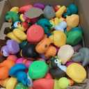 Liliiflora 60 Pack Rubber Ducks in Bulk, Random Assortment Mini Rubber Duckies, Bulk Party Favors for Kids, Bath Toys for Toddler, Suitable for Cruise Ship & Jeeps Ducking