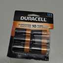 Duracell CR123A 3V Lithium Battery, 6 Count (Pack of 1), 3 Volt High Power for Home Safety, Security Devices, Flashlights, Smoke Alarms, Home Automation