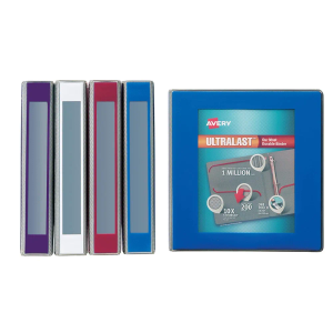 Avery Ultralast 3 Ring Binder, 1.5 Inch Slant Rings, Color Will Vary, 1 Binder (79738), Blue
