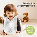 KeaBabies 8-Pack Bibs for Baby Girl, Boy - Pullover Large Baby Bibs for Drooling and Teething Infant, Newborn, Soft & Absorbent Organic Cotton, Long Torso Coverage Keep Toddler Clean & Dry (Vessels)