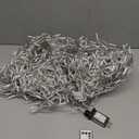 LED Christmas Lights Clear Wire, White Christmas String Lights for Tree, Christmas Tree Lights Indoor Outdoor Plug in for Party Wedding Christmas Decorations