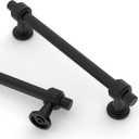 Asidrama 10 Pack 5 Inch(128mm) Matte Black Kitchen Cabinet Handles, Cabinet Pulls Kitchen Cabinet Hardware for Cupboard Drawer Pulls