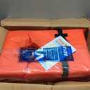 Airhead Type II Keyhole Life Jacket for Adults & Kids - U.S. Coast Guard Approved Boating Safety Life Vest for Youth & Child, Adjustable Open-Side Universal Fit, 2-Pack, Adult, Orange