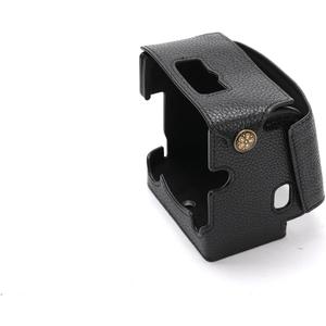 Handmade Genuine Real Leather Camera Case Bag Cover for Hasselblad 907X CFV 100C CFV II 50C Black Leather Black Stitching