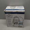 Capresso H2O Glass Kettle, 240.02, White and polished chrome, 48 ounces