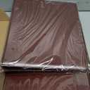 Marspark 2 Pcs Vintage Hardback 3 Ring Binder Professional Leather Binder Organizer Letter Size 8.5 x 11 Documents Round Rings Holds 200 Sheets with 2 Inner Pockets(1 Inch,Brown)