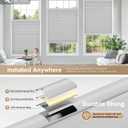 LazBlinds No Tools No Drill Cordless Cellular Shades, Light Filtering Honeycomb Shades for Home, Thermal Insulation Blinds for Windows, 35" W x 48" H, Grey