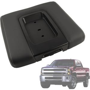 Front Seat Center Console Armrest Lid Black Compatible with 2014-2019 Chevrolet Chevy Silverado Suburban Tahoe, 2014-2019 GMC Sierra Yukon XL,2015-2018 Cadillac Escalade ESV , Replaces# 22881398