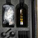 Kitchen Soap Dispenser Set with Drying Tray – 16oz Glass Bottles with Stainless Steel Pumps, Sink Organizer Caddy with Brush Holder & NonSlip Feet – AllinOne Dish & Hand Soap Station