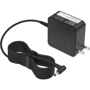 65W AC Adapter fit for Lenovo V14 V15 V17 G2 G3 G4, IdeaPad 1 3 5 Flex 4 5 5i 6 1470 1480, IdeaPad L340 S145 S340 S540 Yoga 720 710 510 ADLX65CDGU2A Laptop Charger Power Supply Cord