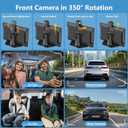 CARPURIDE W905 Portable Carplay & Android Auto, Touch Carplay Screen for Car, 4K Dash Cam,1080p Backup Camera, Car Play Navigation with Mirror Link/Siri/FM/Bluetooth/Light Sensor