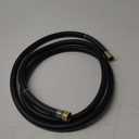 Leader Garden Hose 10ft x 5/8", Heavy Duty Short Water Hose, Female to Female Fittings, Five Layered Braiding for Durability, 1000PSI Burst, 200PSI Working (Black)