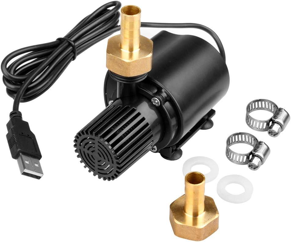 Submersible Clear Water Pump, 4W USB Powered Mini Fountain Circulation Pump for Aquarium