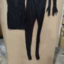 4 Piece Sets for Women Halter Dress Lace Pants Gloves Womens Outfits L