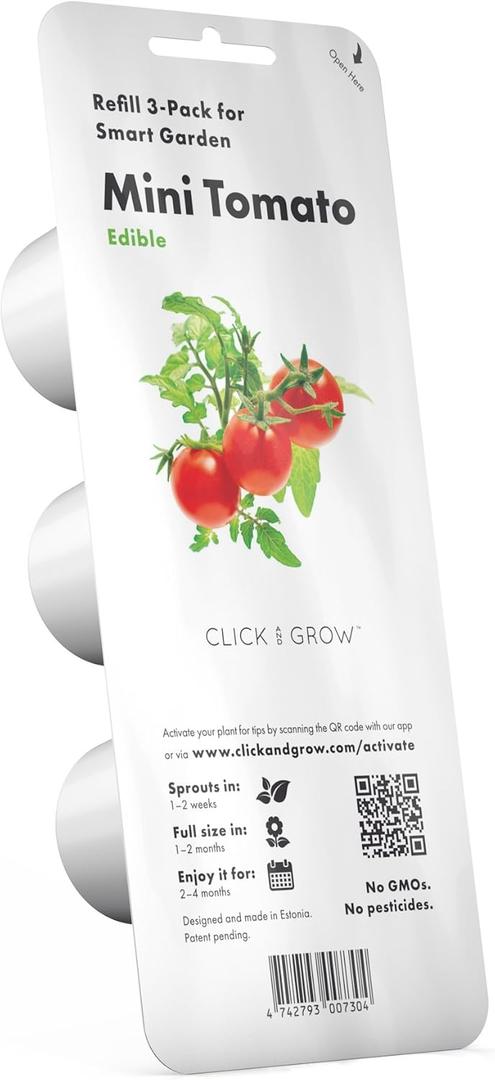 Click and Grow Smart Garden Mini Tomato Plant Pods, 3-Pack
