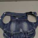 Jean Jacket, Puppy Blue Denim Lapel Vest Coat Costume, Dog T-Shirt Clothes, Cool and Funny Apparel Outfits, Machine Washable Dog Outfits, (M)