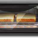 Elite Gourmet ETO236 Personal Compact 2 Slice Countertop Toaster Oven with 15 Minute Timer & Adjustable Temperature, Bake, Broil, & Toast, Black
