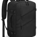 Capolo Travel Backpack for Women Men Waterproof Laptop Backpack Flight Approved Personal Item Backpack Overnight Weekender Bag College Bookbag for Business, Work, Traveling Fits 15.6 '' Laptop,Black