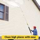 JANZ 24 FT Pressure Washer Telescoping Wand with Power Washer Extension Wands, Brush Head, Gutter Cleaner, 7 Spray Nozzle Tips, 2 Hose Adapters and Support Belt TW-004