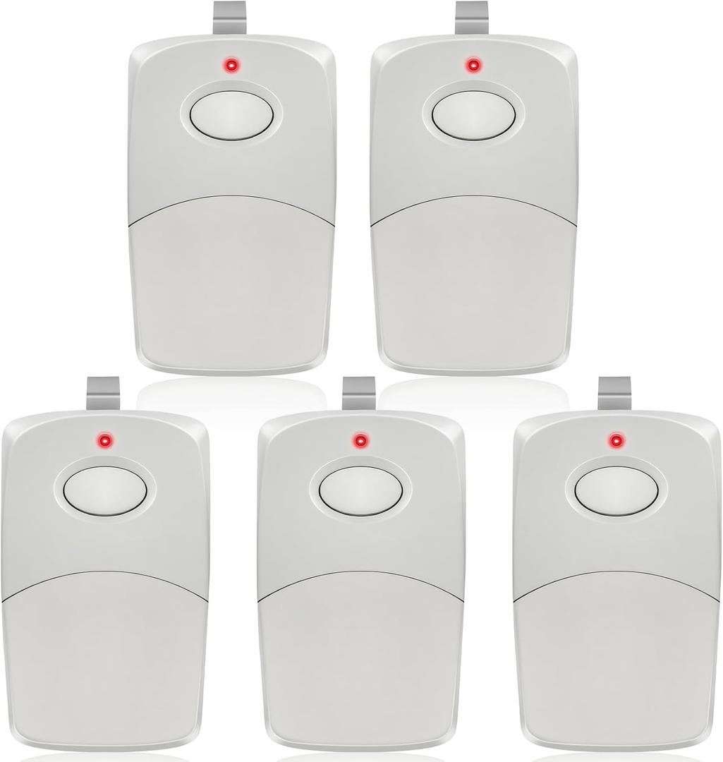 Upgraded for Linear 3089 Multicode Gate Opener Remote, 308911 Multicode Remote Control, with 300MHZ 10 Dip Switch Garage Door Remote, More Stable & Secure, Small Enough Easy to Carry & Program, 5 Pack