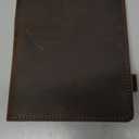 Robrasim Leather Cover for 6"x9" Steno Notebook, Leather Folio Cover Compatible with 6x9 Spiral Steno Pads, A5 Notebook Organizer with Pen Loop - Wine