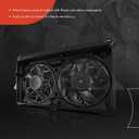 A-Premium Engine Radiator Cooling Fan Assembly Compatible with Chevrolet & GMC Models - Silverado 1500 2007-2014, Tahoe, Suburban 1500, Suburban 2500, Avalanche, Sierra 1500, Yukon, Yukon XL 1500