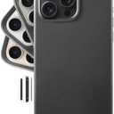 LONLI Classic - for iPhone 15 Pro Leather Case [Camera Control Button Coverage] - European Genuine Vele Leather Phone Case - Smoothen and Soften Over Time - [Compatible with Magsafe] - Black