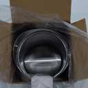 OKT 1.5 Gallon Countertop Silver Trash Can Swing Top Lids Stainless Steel for Bathroom,Office,Kitchen,Desk,Coffee Table