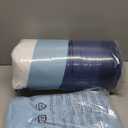 Amazon Basics 5-Piece Lightweight Microfiber Comforter Bedding Set with Sheet, Twin XL, Blue Stripe, Bed-in-a-Bag