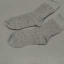 FGZ Mens Crew Socks Breathable Cotton Soft Casual Thin Socks for Work,Sport & Everyday Wear,5 Pairs, (Light Grey,10-13)