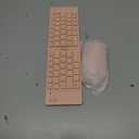 Mini Rechargeable Foldable Bluetooth Keyboard and Mouse Combo, Portable (Sync Up to 3 Devices), Ultra-Slim Travel Folding Keyboard for iPhone iPad Mac Android Windows iOSPink