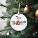 2025 Teacher Christmas Ornament, Teachers Gifts, Christmas Keepsake for Teacher, End of Year Teacher (27)